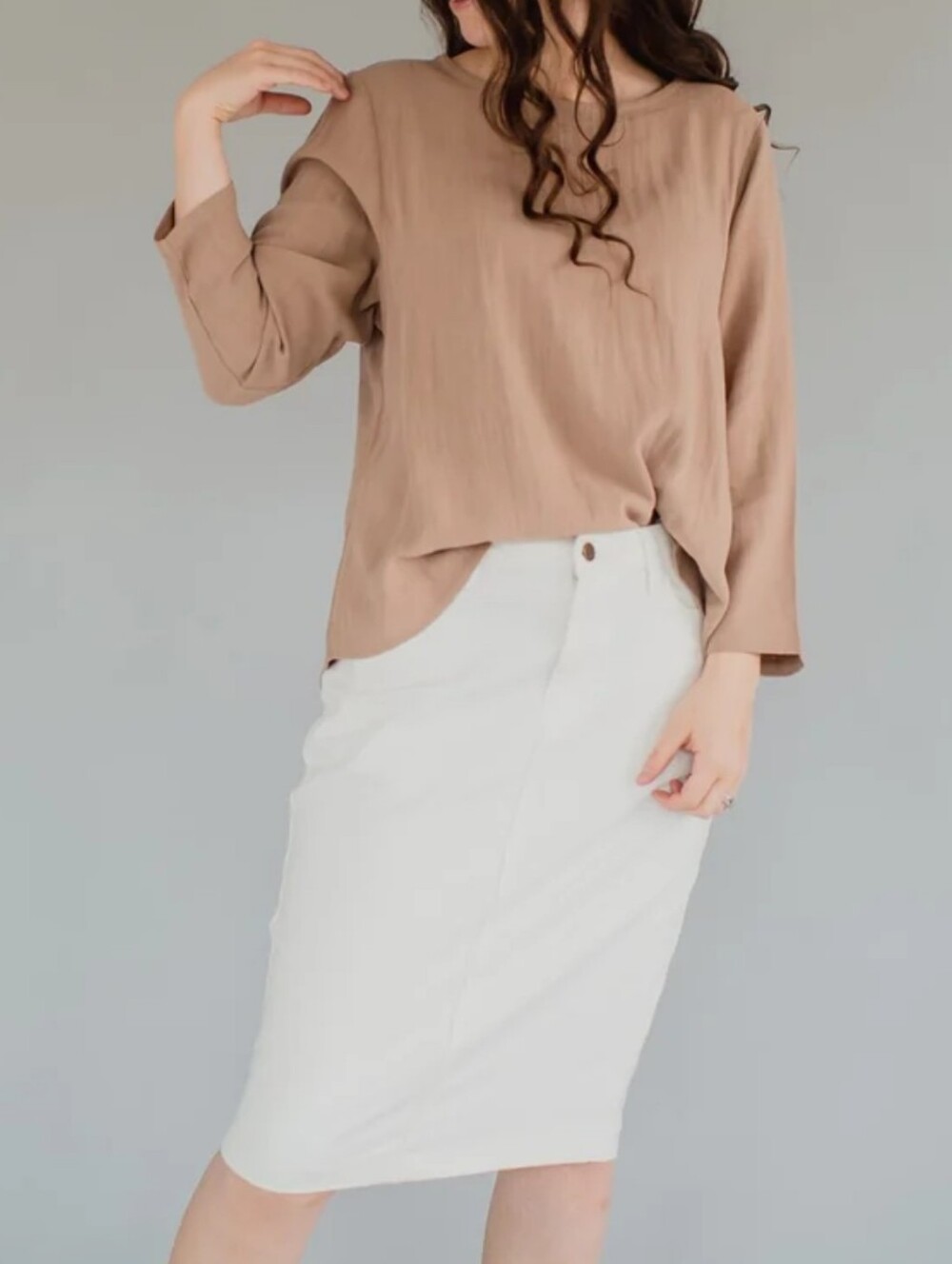 Linen Blend Shirt - Neutral